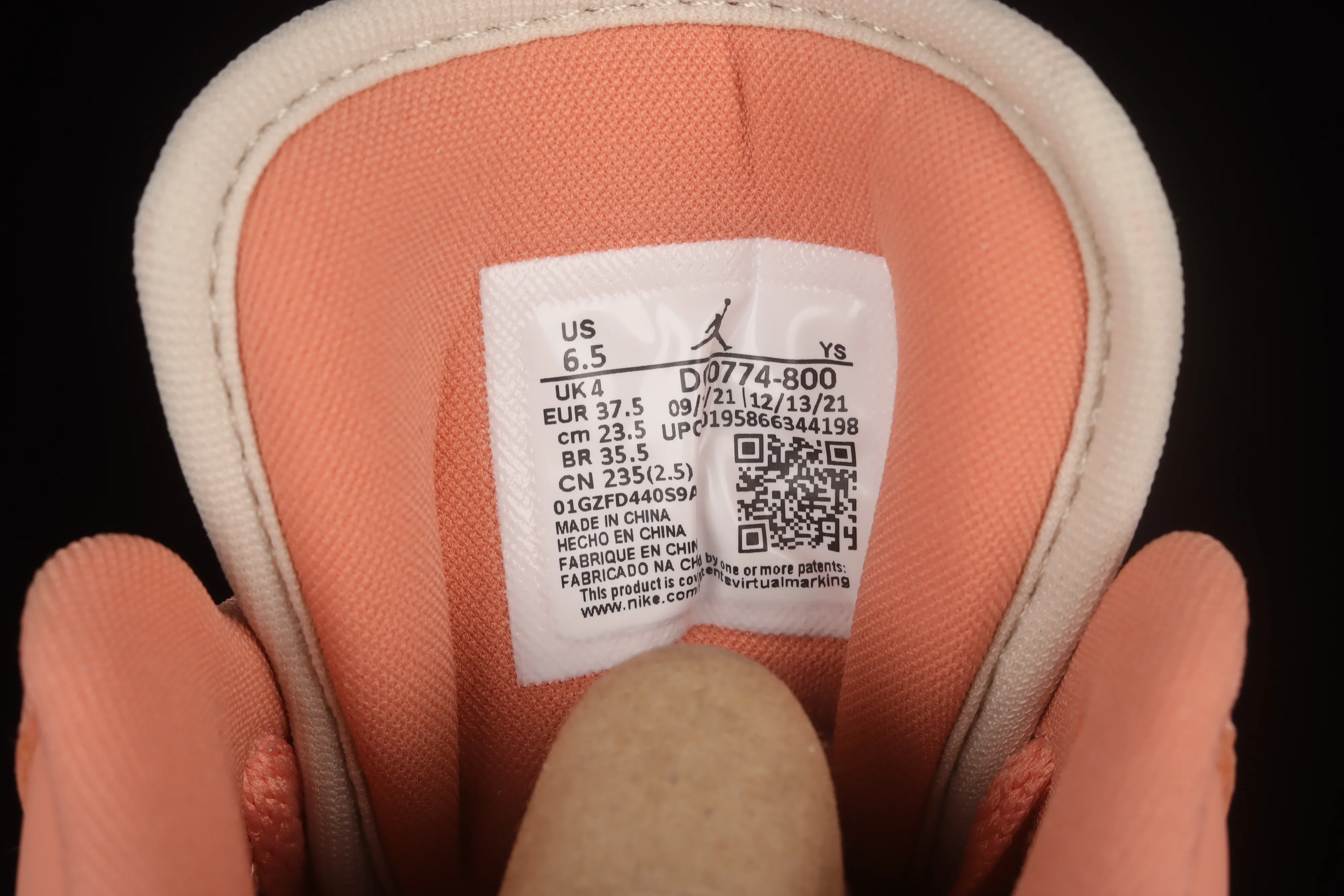 All categories Air Jordan Jordan series basketball shoes Air Jordan 1 Low G version pure original Air Jordan AJ1 Low AJ1 Joe 1 pink and green low-top cultural sneakers DC0774-800
